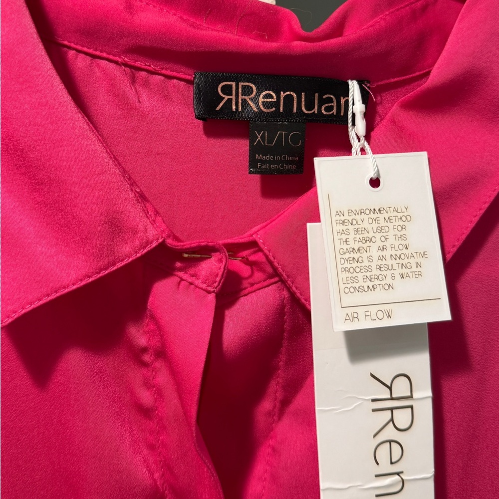Renuar R5952 Woven LSLV Blouse w/ Pkts - Picture 2 of 3